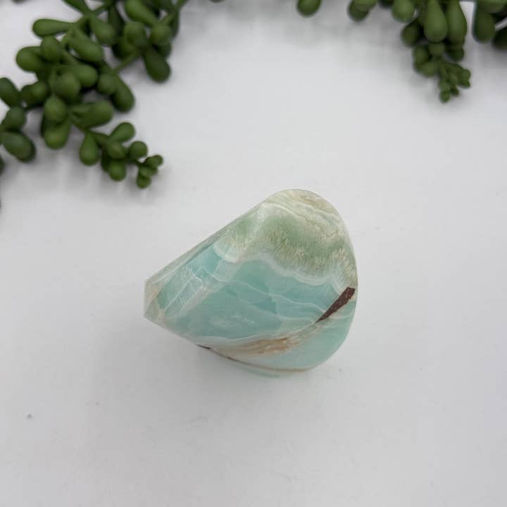 Meraki Gemstones - Wholesale Spiritual Stone/Crystal - Caribbean Calcite Gemstone Flame/Freeform (0.5kg/1.1lb)7