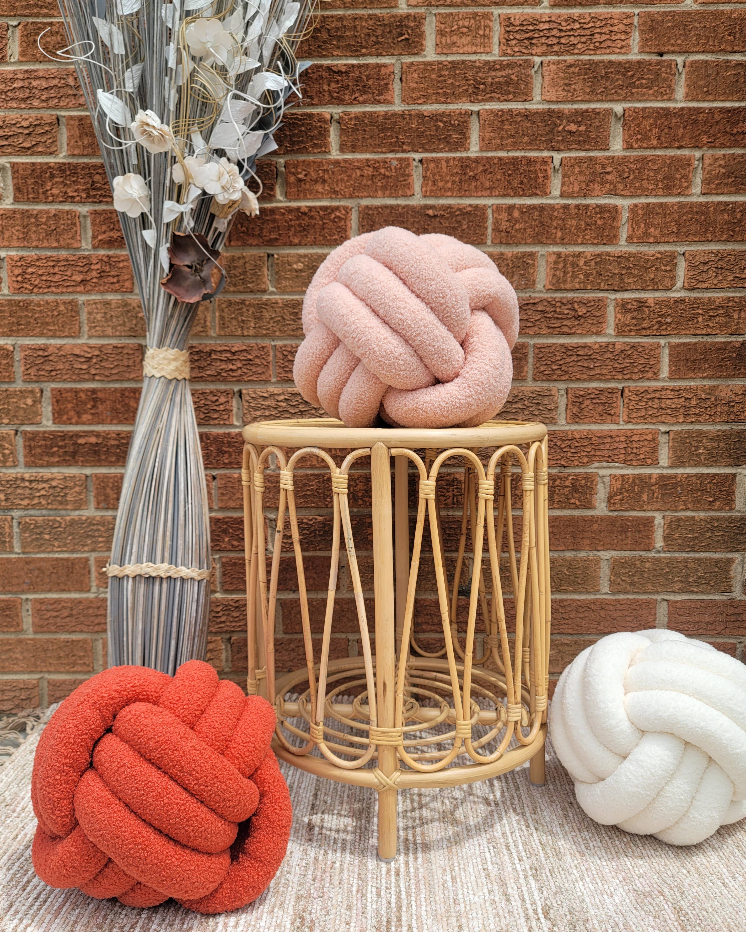 SUF Products LLC - Wholesale Throw/Decorative Pillow - Boucle Knot Pillows Soft and Cozy - Trendy Textured cushion4