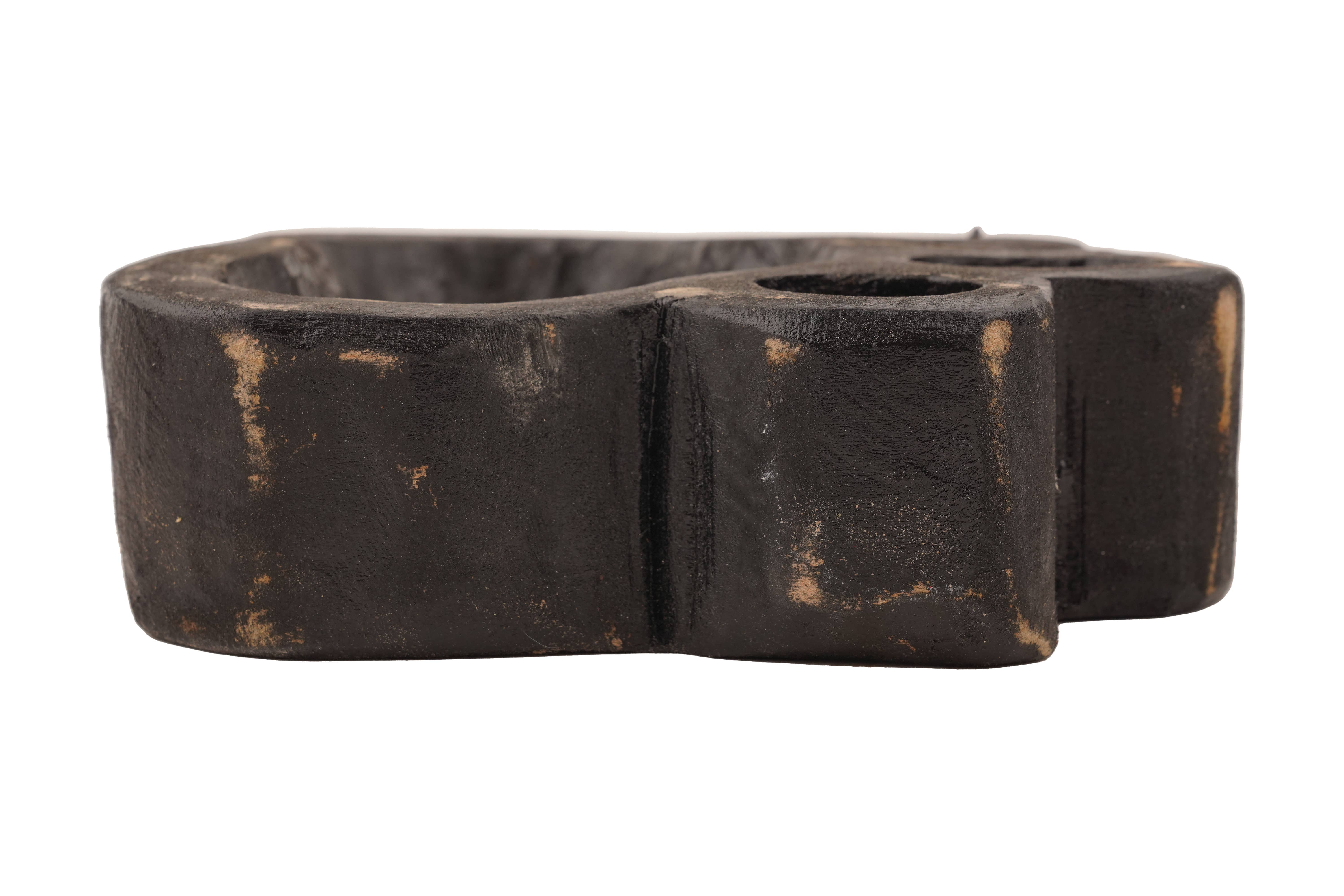 My Amigos Imports - Wholesale Candle Holder - Dog Paw Bowl-Mini-6 x 6 x 2inches-Wood-Candle Ready-Paw-Mini8