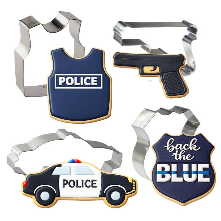 Ensemble de 4 emporte-pièces Police HS0441 pour la vente par CookieCutter.com
