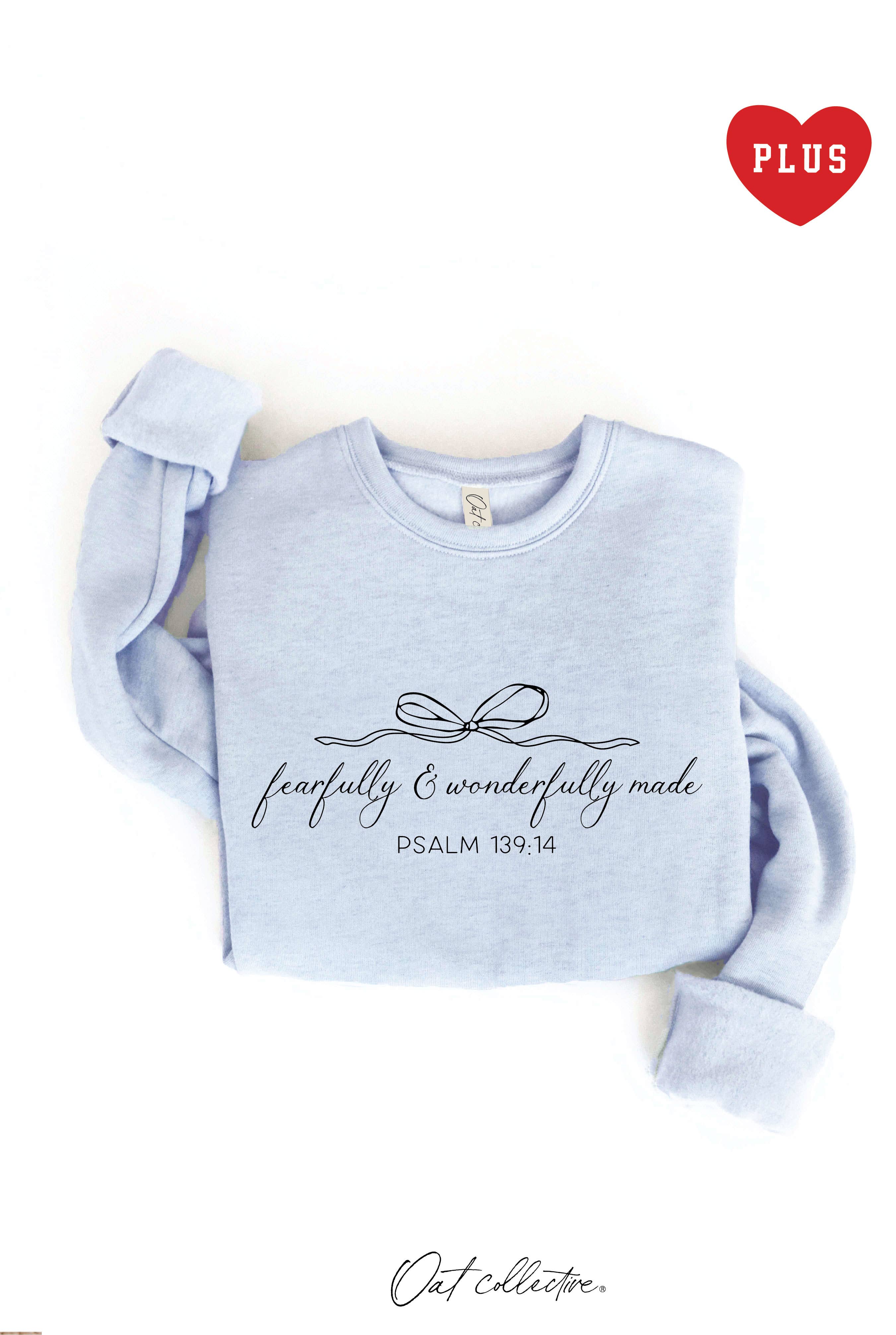 OAT COLLECTIVE - Wholesale Graphic Sweatshirt - Women's - FEARFULLY AND WONDERFULLY  Plus Graphic Sweatshirt4