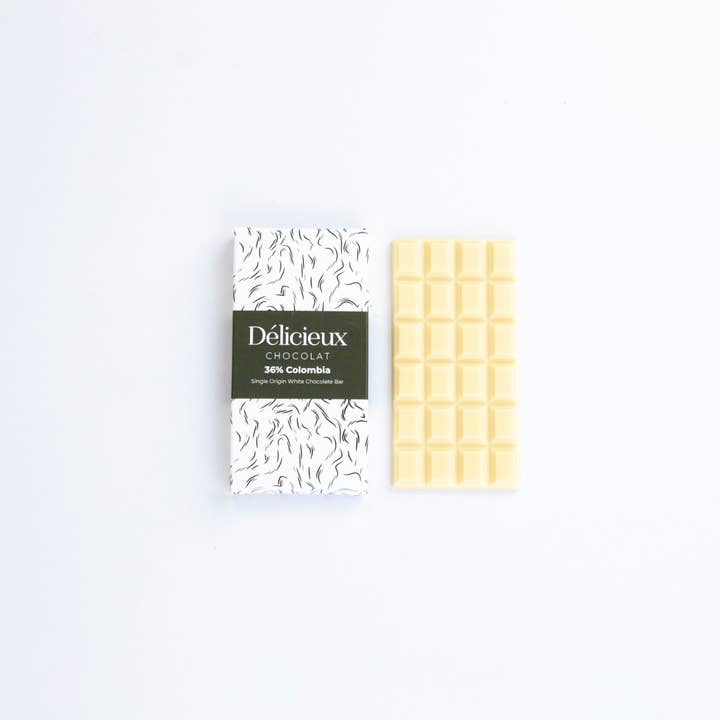 Délicieux Chocolat – wholesale Chocolate bar – 36% Colombia Mini - White Chocolate Bar