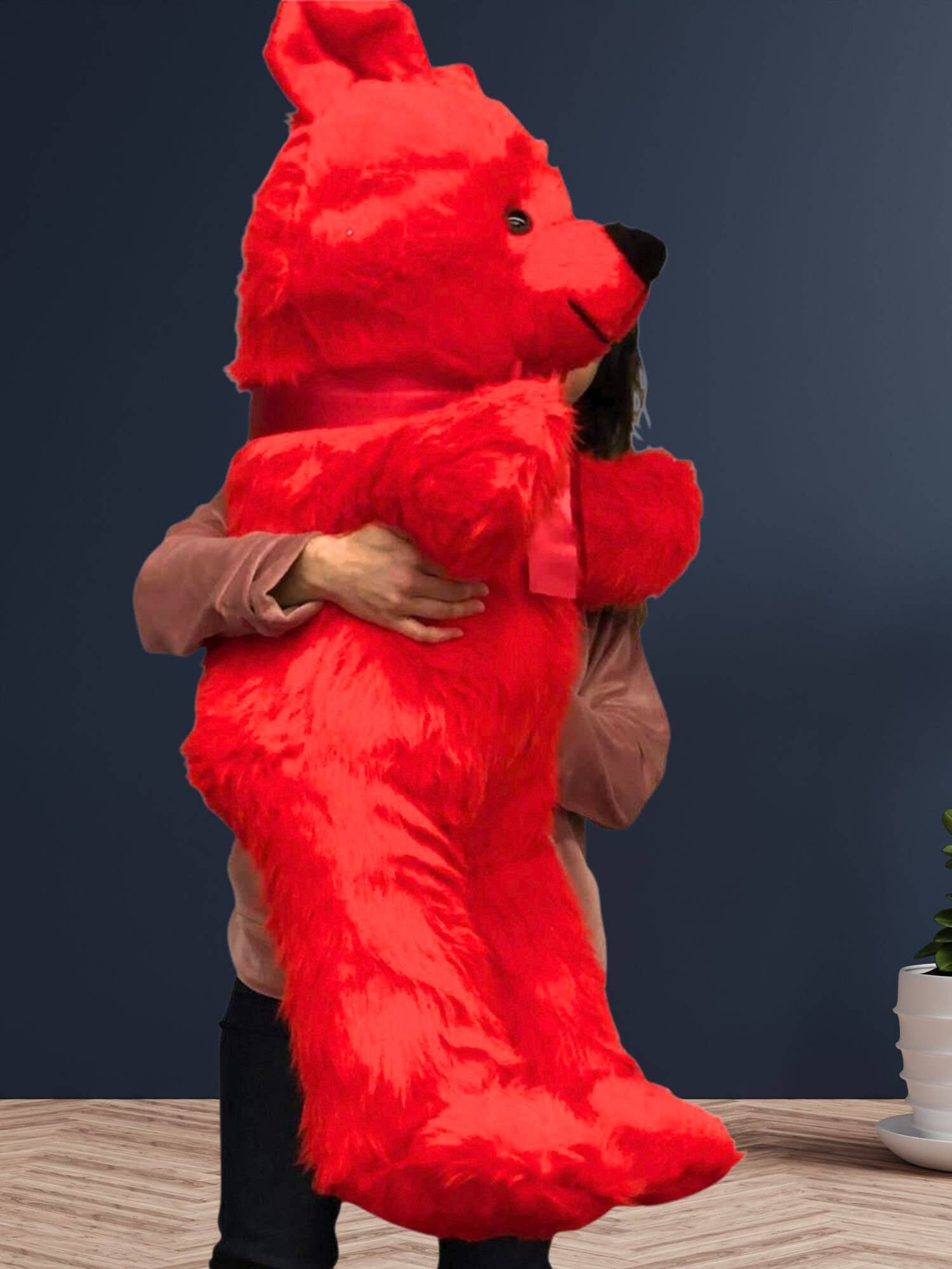 Big Plush - Vente Peluche – enfant et bébé - Ours en peluche géant rouge pour la Saint-Valentin 46 pouces2