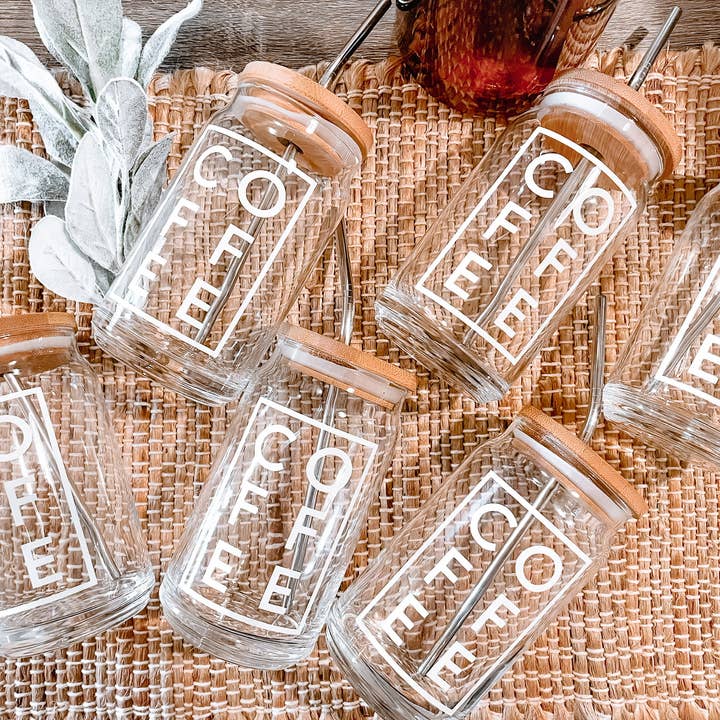 Wild Souls Co - Wholesale Drinking glass/cup - COFFEE Block Can Glass Mug1