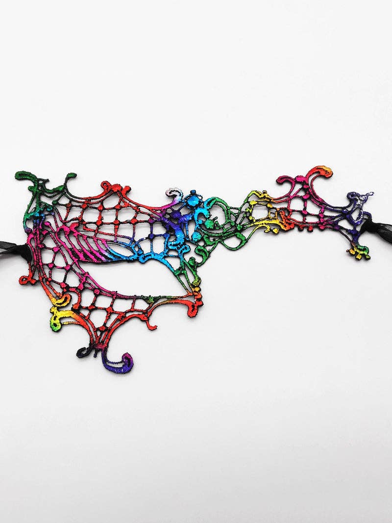 Tourtiwi - Vendita all'ingrosso Costume di carnevale - Donna - Maschere facciali in pizzo One Eye Half2