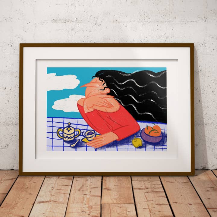 Afternoon Tea Art Print for wholesale by Alexandra Ramirez Arts