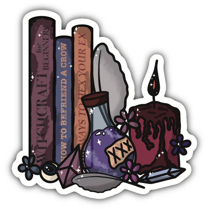 Witchy Scene - Sticker en vinyle pour la vente par Amanda Eiden