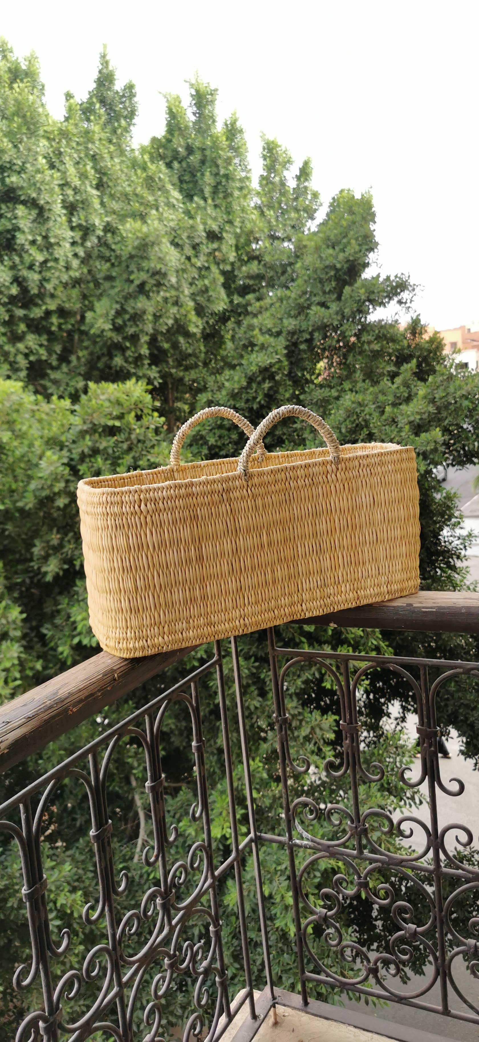 craftberber – wholesale Basket – Handcrafted Reed Baskets with Sturdy Handles, Reed Baskets3