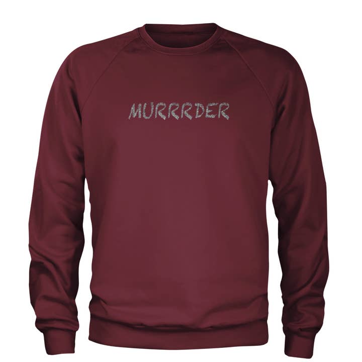 Murrrder Glitter Traitor Adult Crewneck Sweatshirt for wholesale by Expression Tees