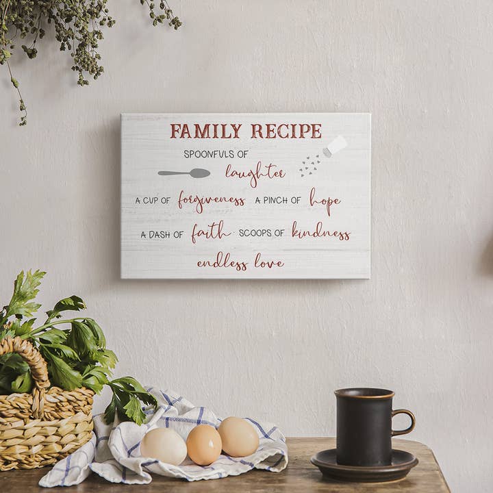 Wexford Home - Wholesale Art Print - Family Recipes Canvas Print By CAD Designs