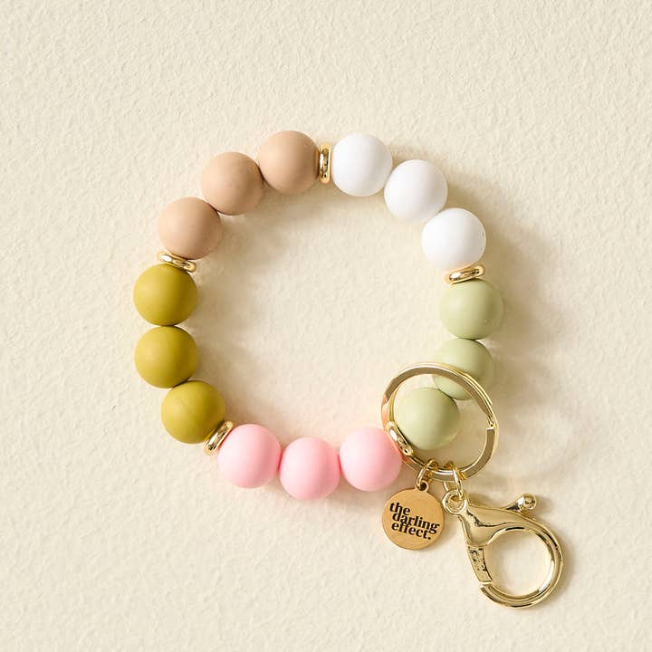 Hands-Free Keychain Wristlet-Sweet Pea for wholesale by The Darling Effect