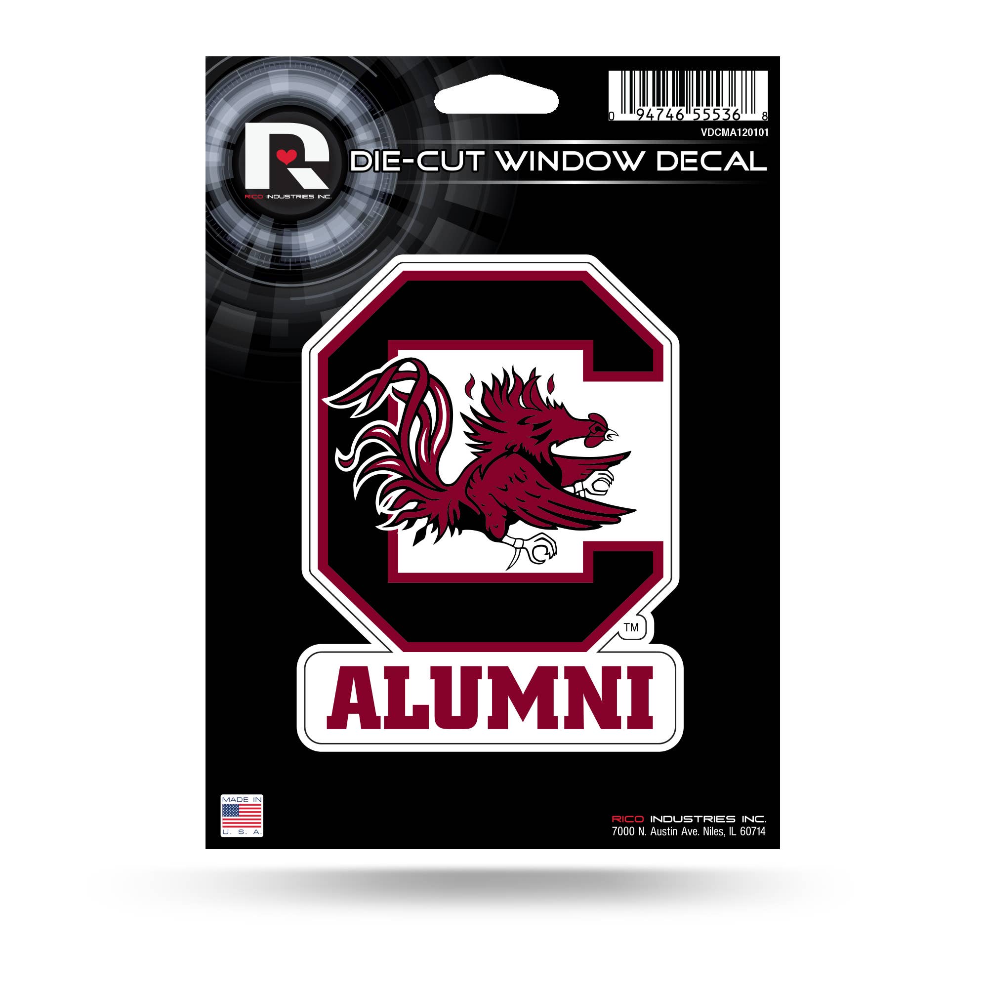 Rico Industries - Wholesale Car Decorative Charm - Unisex - NCAA  South Carolina Gamecocks Alumni Medium Die Cut Decal0