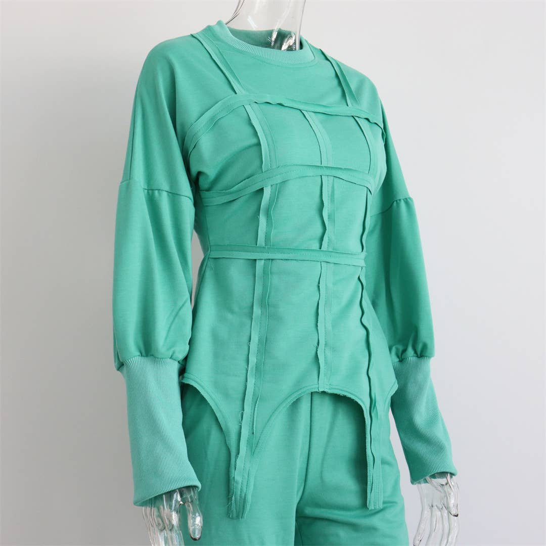 Rosa Clothing - Wholesale Top & Pant Set (NOT Loungewear) - Women's - Fashion sweatshirt set trouser set2