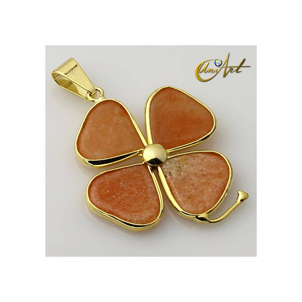 UniArt - Wholesale Individual Charm/Pendant - Golden Clover Pendant5