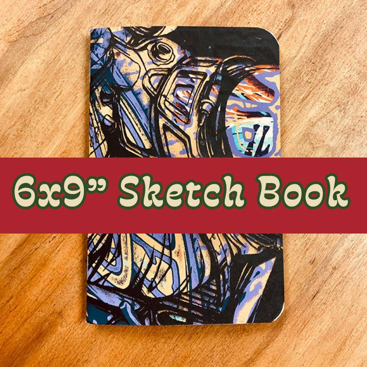 Half Hazard Press - Wholesale Sketchbook/Sketchpad - HZRD Sketch Books - New Size - 6x9"2