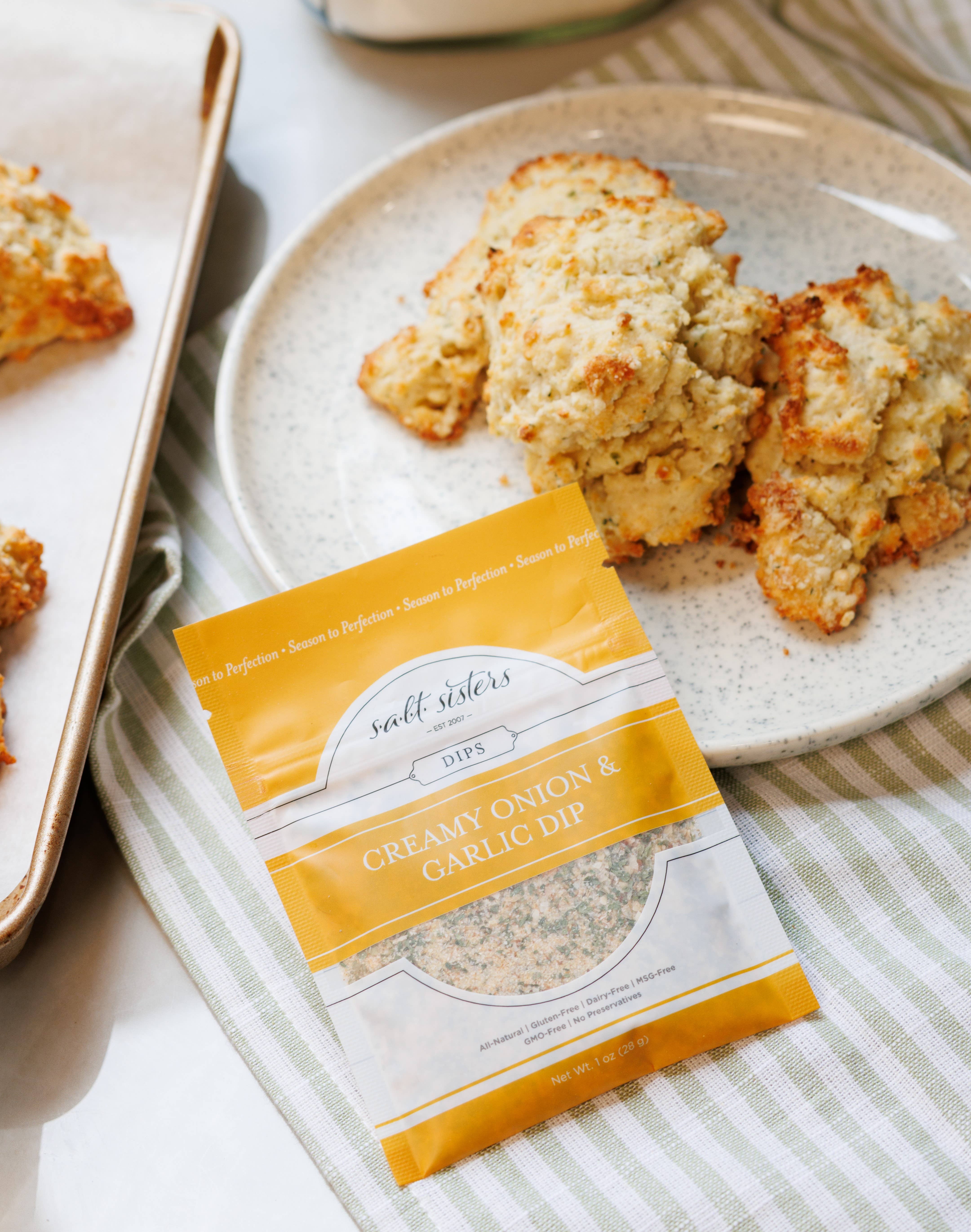 Salt Sisters – Engroshandel Dip – Dip krydderiblanding - cremet løg og hvidløg - emballerede vægte3