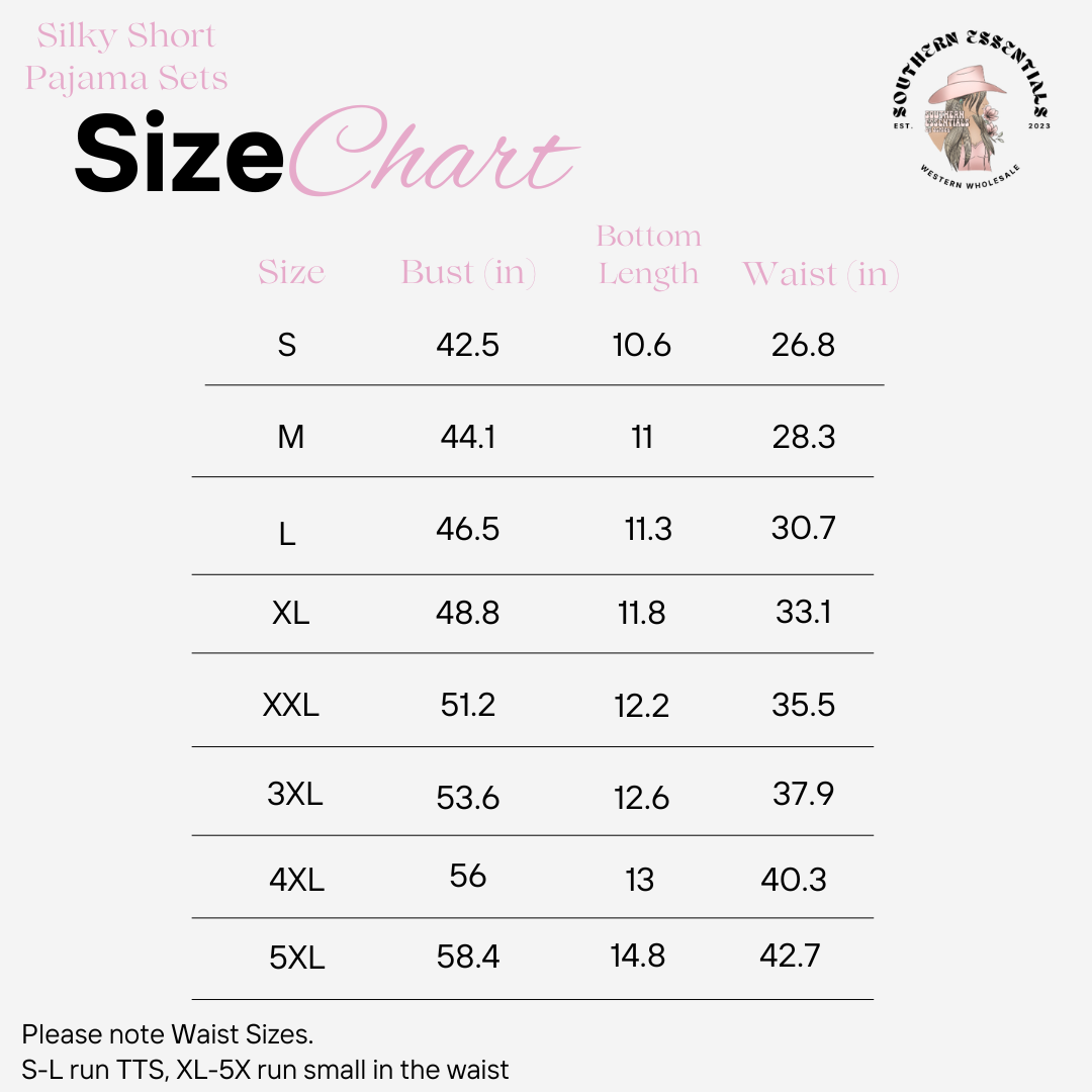 Southern Essentials by Ashley LLC - Wholesale Sleepwear Set - Women's - Pink Checkered Bronc Rider Silky Short Pajama Set4