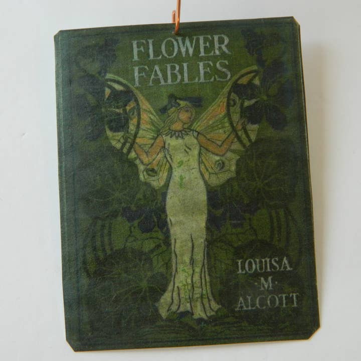 Ornament Fairy Louisa May Alcott Flower Fables Antique Book for wholesale by Sarah Wood Studio