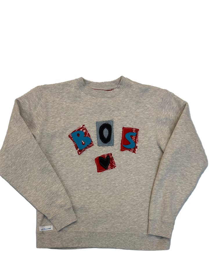 CUSTOM patch sweatshirt for wholesale by Em's Threads