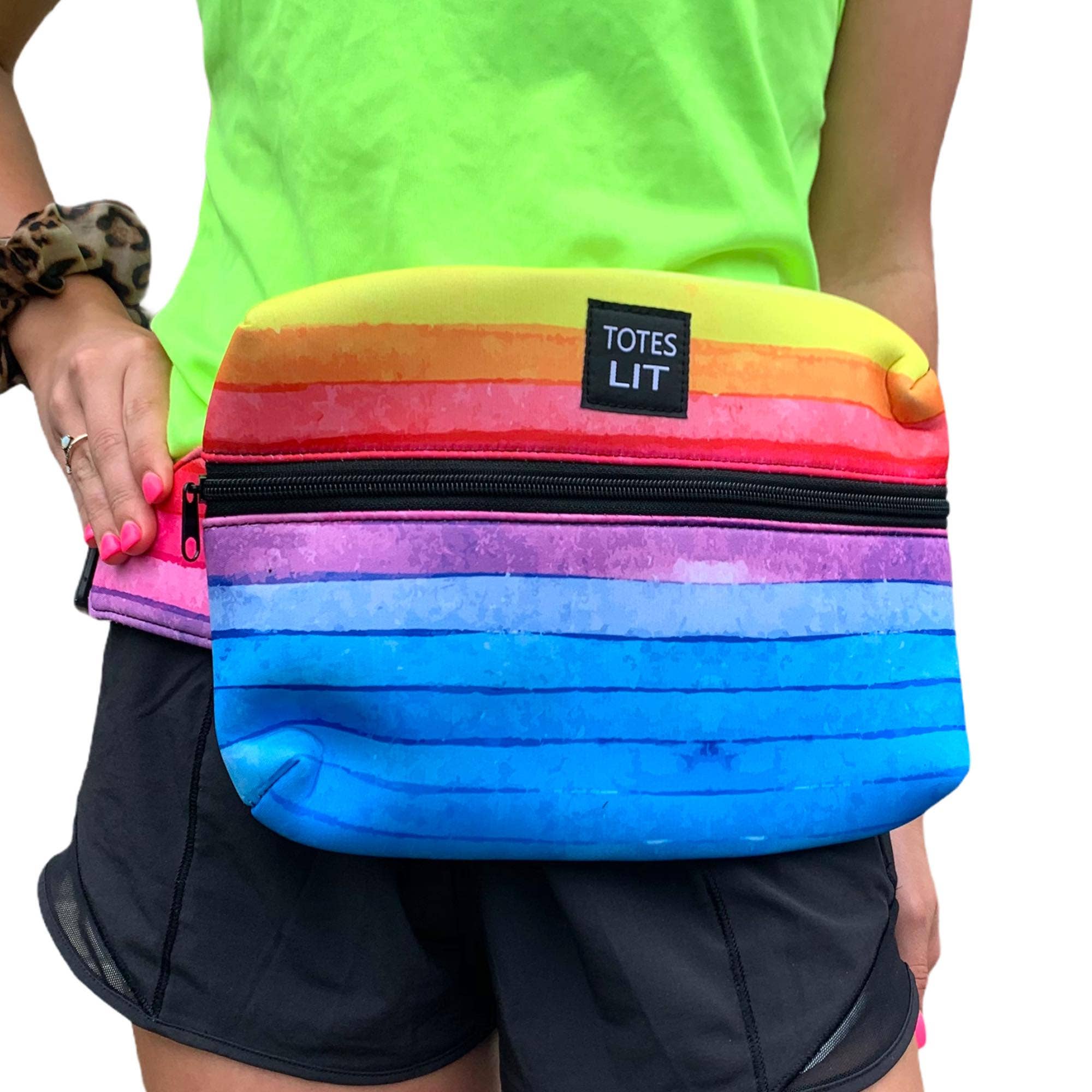 Drink Handlers - Wholesale Belt Bag - Women's - Rainbow Fanny Packin' Tote0
