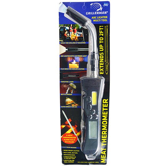 Novelty Closeout - Wholesale Lighter - Electric Grill Extendable Arc Lighter Multi-Tool - 6/Pack