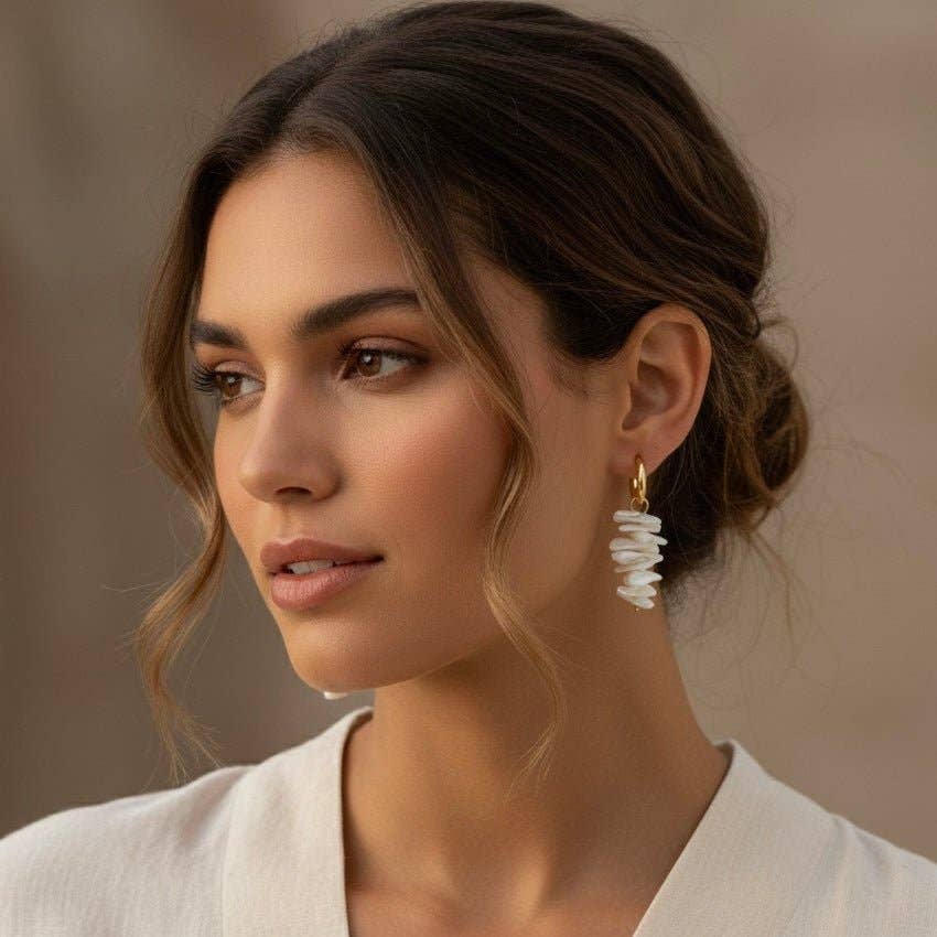 OE! - Wholesale Hoop Earrings - Shell Petals - cerchietti0