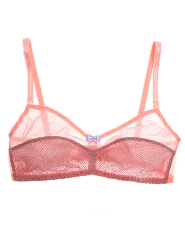 Miss Rose Pink Triangle Bralette for wholesale by Viola Sky