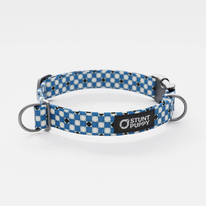 Mod Tie Blue Everyday Collar for wholesale by Stunt Puppy
