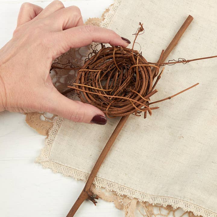 Factory Direct Craft - Wholesale Wreath - Natural Grapevine Bird's Nest Branches (Choose Size)4