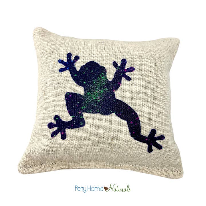 Frog Appliqué Sachet – Lavender or Balsam for wholesale by Perry Home Naturals