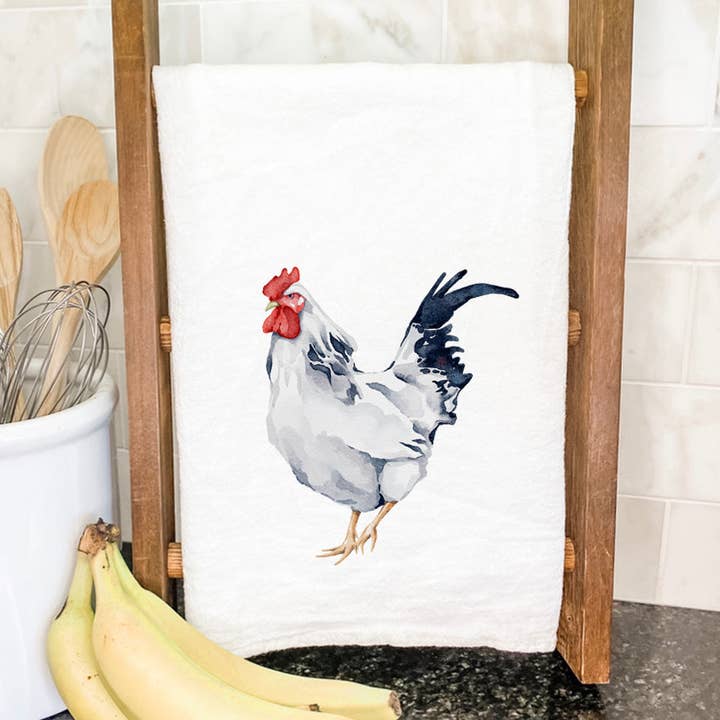 Rooster - Cotton Tea Towel for wholesale by Indigo Tangerine