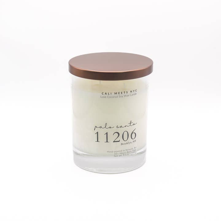 11206, Vela de soja y coco Palo Santo para venta al por mayor de Cali Meets NYC