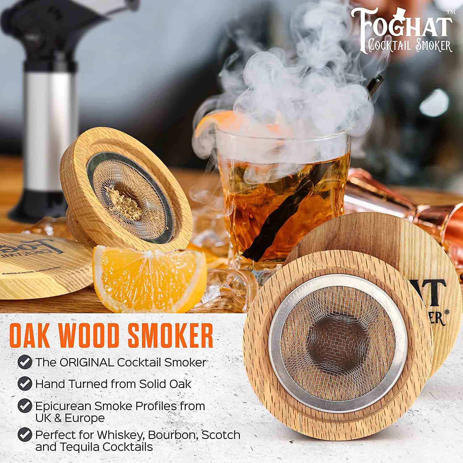 ThousandOaksBarrelCo. - Vente Ustensiles de bar - Kit pour fumer des cocktails Foghat™3