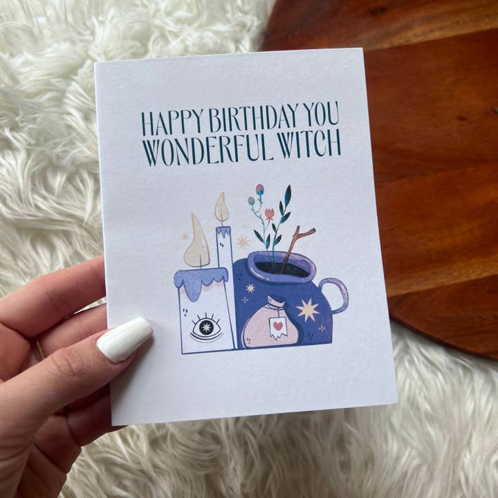 Big Moods - Wholesale Birthday Card - "Happy Birthday You Wonderful Witch" Birthday Card