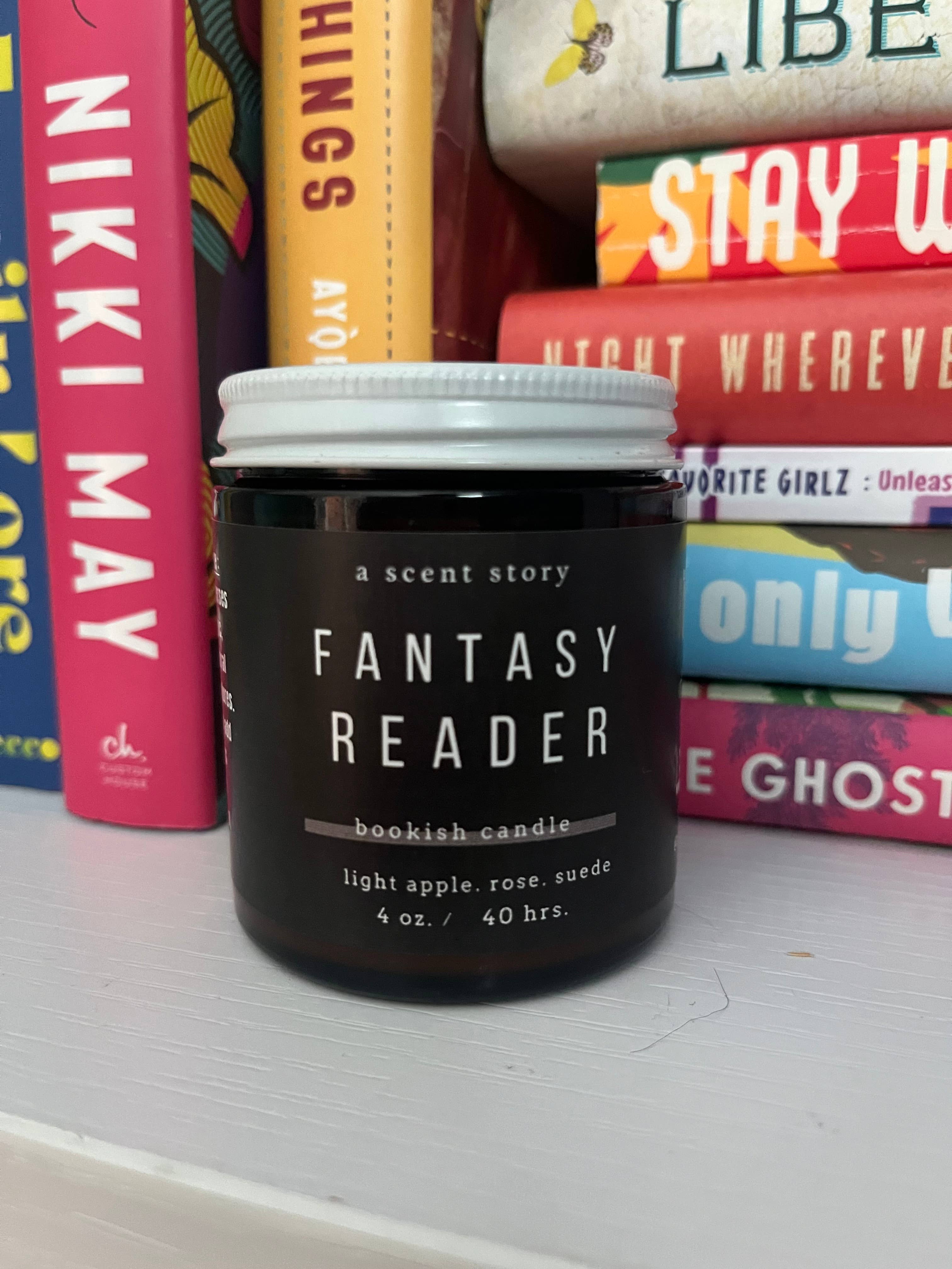 A Scent Story Candle Co - Wholesale Jar/Filled Candle - Fantasy Reader -  Bookish Candle | Book Themed Candle 2