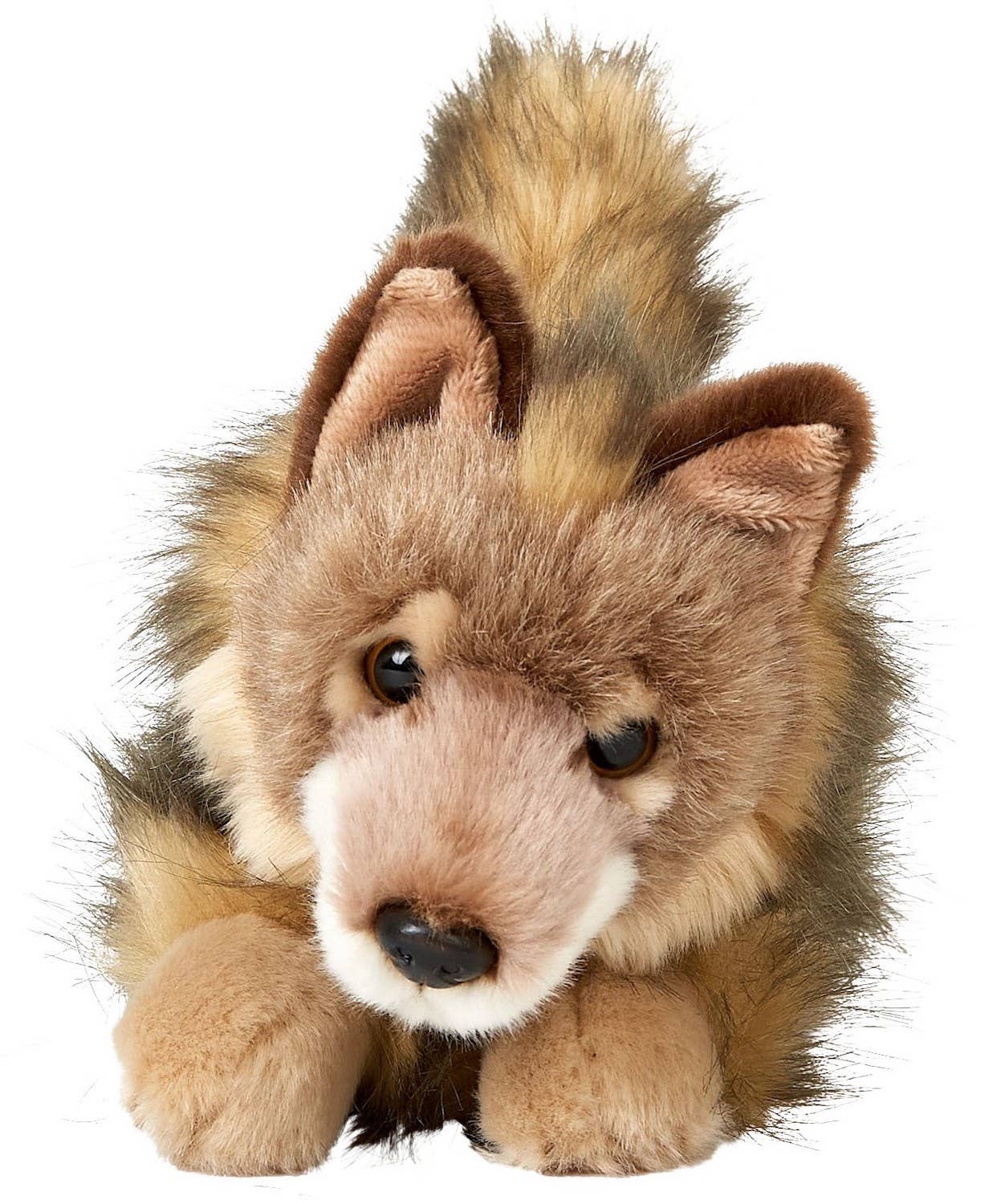 Uni Toys - Wholesale Stuffed/Plush Toy - Kids & Baby - Wolf cub lying down - 24 cm (length)2