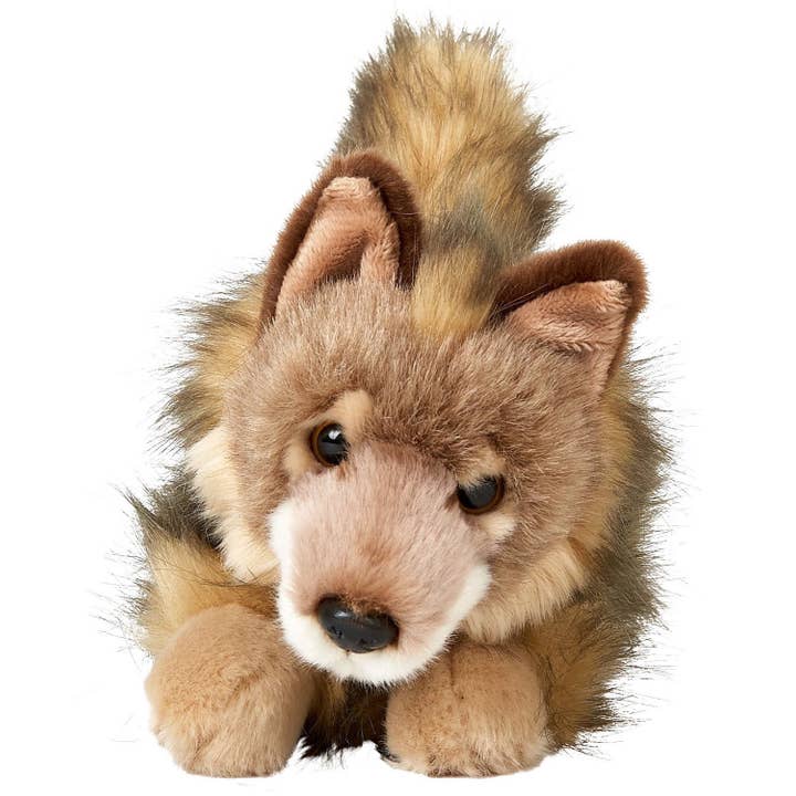 Uni Toys - Wholesale Stuffed/Plush Toy - Kids & Baby - Wolf cub lying down - 24 cm (length)2