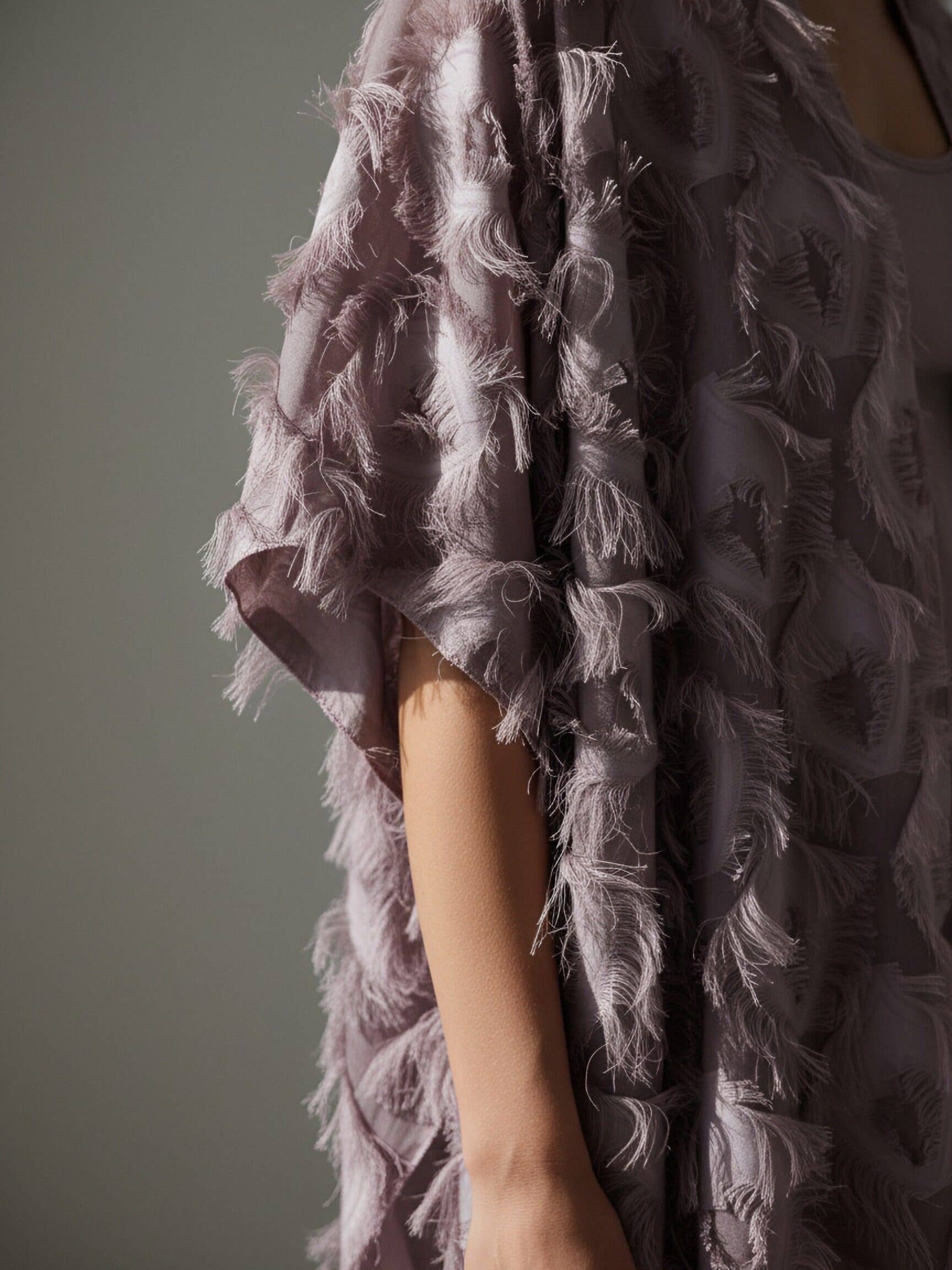 JC Sunny Fashion - Wholesale Kimono - Women's - JC060283 Elegant 3D Feather Fringe Eyelash Kimono/Cover-Up20