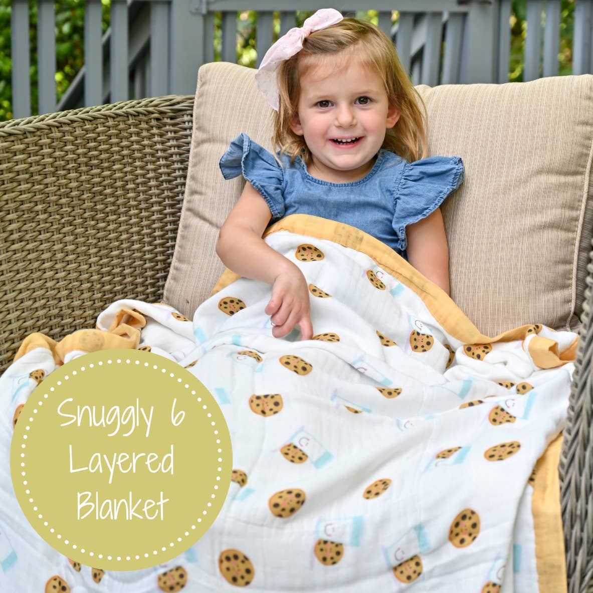LollyBanks - Wholesale Quilt - Kids & Baby - You Complete Me  - Bamboo Milk and Cookies Baby Blanket3