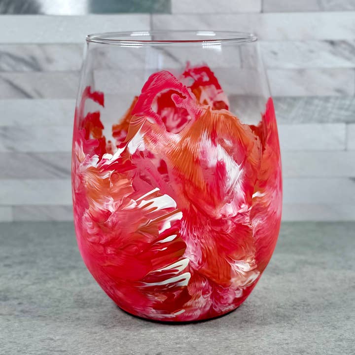 Lake Superior Agate Wine Glass for wholesale by Madison Marti Designs