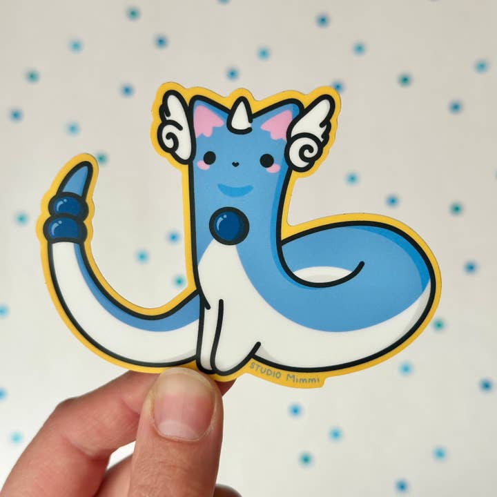 Dragonair Cat Vinyl Sticker for wholesale by STUDIO Mimmi