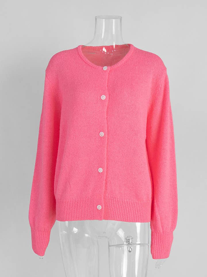 alberalkirk - Wholesale Cardigan - Women's - Candy Color Mohair like Cardigan Women N5A508