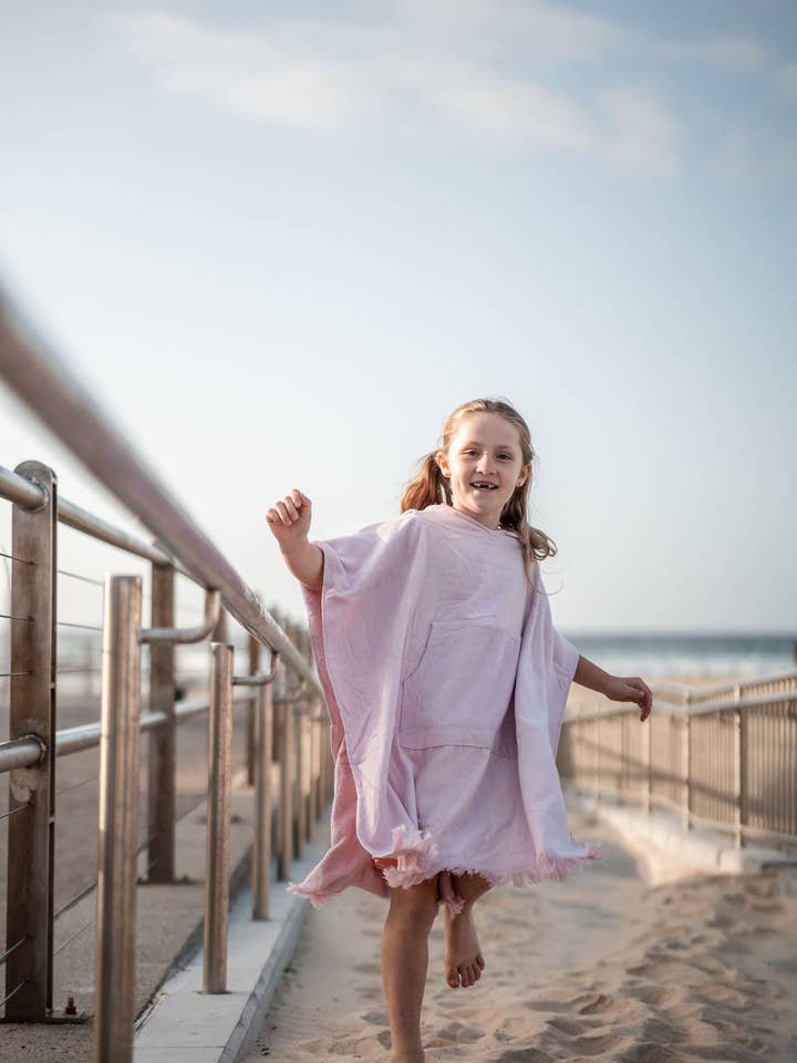 toalha de praia com capuz para crianças de Busselton - 1 - 7 anos, 100% algodão por atacado de Coast Kids