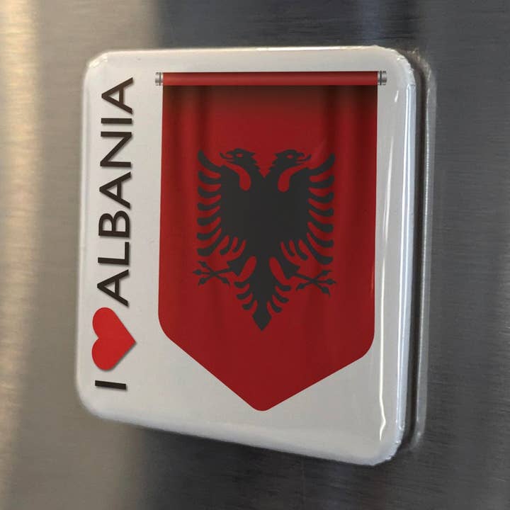 I Love Albania Fridge Magnet for wholesale by PhiloPerse