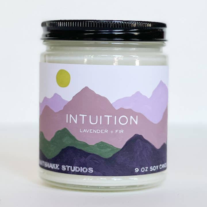 Intuition Soy Candle - Lavender + Fir for wholesale by Heartshake Studios
