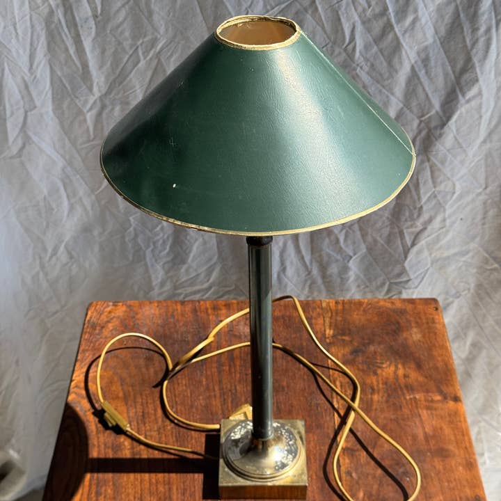 Office Objets - Wholesale Accent/Desk Lamp - Vintage green and gold table lamp H60 D3012
