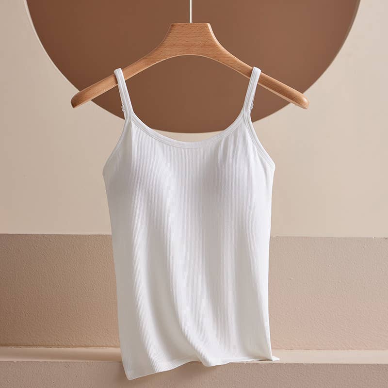 Hope & Sunshine - Wholesale Camisole - Women's - Modal Padded Longline Camisole Top1