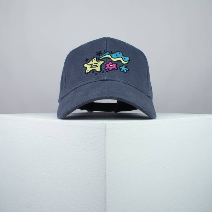 Hatty Hats Embroidery - Wholesale Baseball Cap - Women's - Floral Superstar Baseball Cap - Happy Hippie Collection
