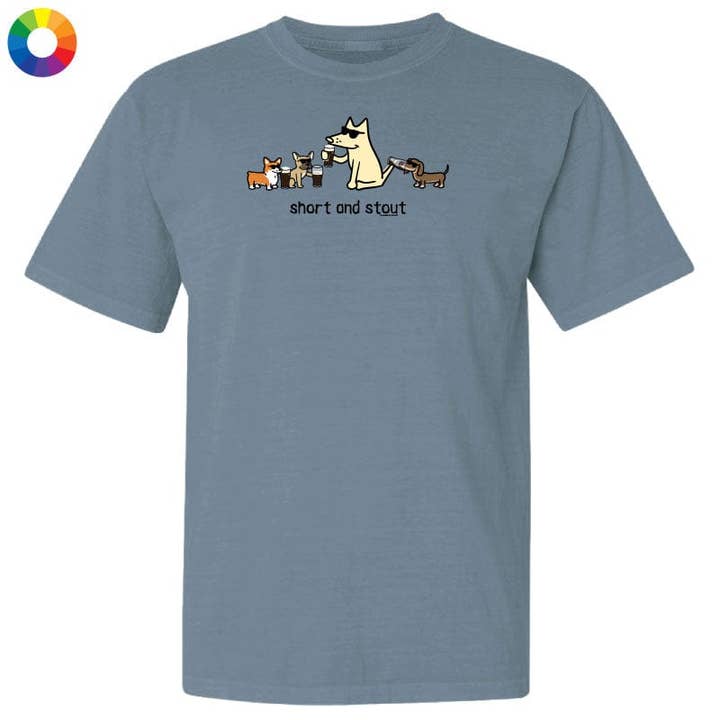 Court et trapu - T-shirt classique pour la vente par Teddy the Dog