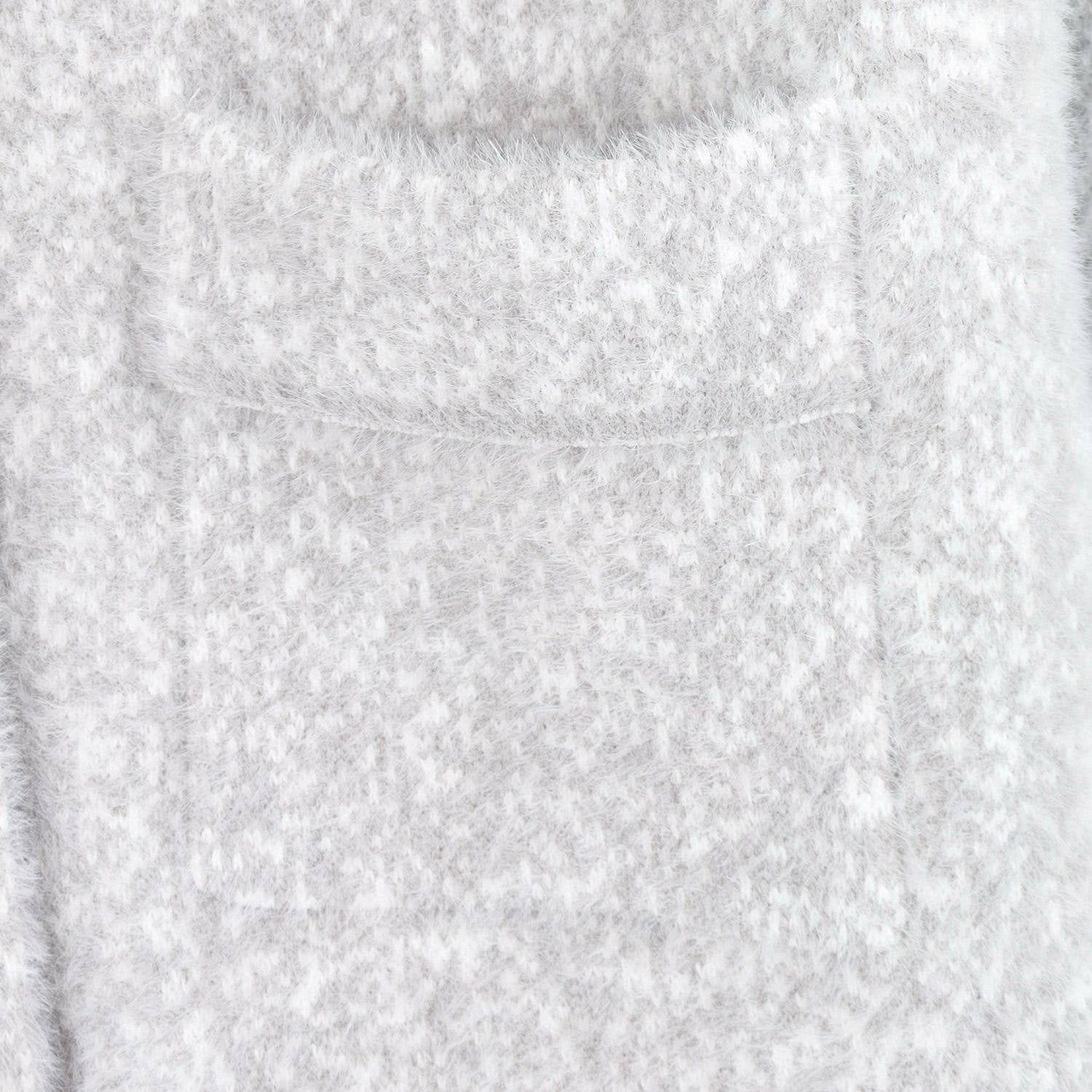 PEACH ACCESSORIES - Wholesale Cardigan - Women's - Sparkling Collar Soft Knit Pocket Cardigan SS1017